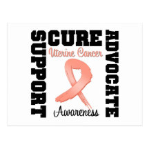 Uterine Cancer Support Advocate Cure Post Card