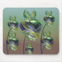 Utopian Alien Flowers Mouse Pad