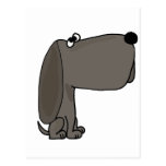 UV- Funky Grey Puppy Dog Cartoon Postcards