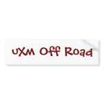 uXm Off Road bumper stickers