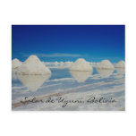 uyuni salt plain pyramids postcards