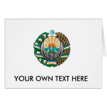 Uzbekistan Coat of Arms Greeting Card