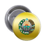 Uzbekistan Coat of Arms Pinback Buttons