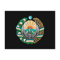 Uzbekistan Coat of Arms Postcard