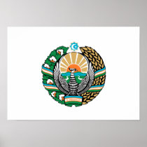 Uzbekistan Coat of Arms Print