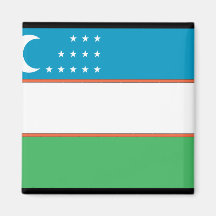 Uzbekistan Flag Magnet