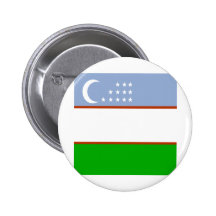 Uzbekistan High quality Flag Buttons