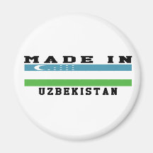 Uzbekistan Made In Designs Refrigerator Magnets