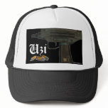Uzi, Bullets, Uzi, Bowser Designs Inc. Mesh Hats