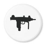 Uzi gun weapon icon magnets