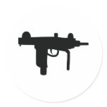Uzi gun weapon icon stickers
