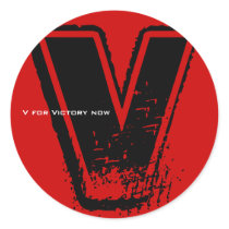 V For Victory Sticker 6