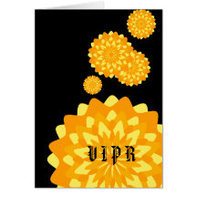 V I P R September's Birth Flower-Customise Cards