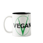 V is for Vegan coffie cup Coffee Mugs