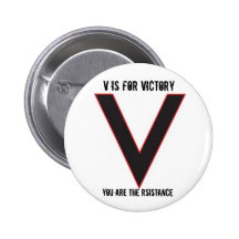 V is for victory pins