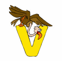 V is for Vulture Acrylic Cut Out