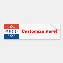 V O T E BUMPER STICKERS