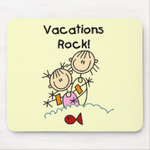 Vacations Rock T-shirts and gifts Mouse Pads