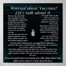 Vaccine concern poster for clinics