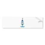 Vaccum Cartoon Blue bumper stickers