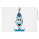 Vaccum Cartoon Blue cards