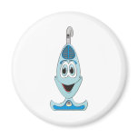 Vaccum Cartoon Blue magnets