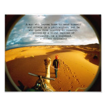 Vagabond Traveller Inspirational Quote Photo Art
