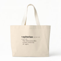 VAGITARIAN (definition) Canvas Bags