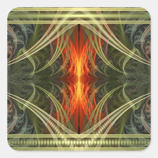 Val Halla Abstract Digital Art Sticker