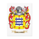 Valadez Family Crest (Coat of Arms) Post Cards