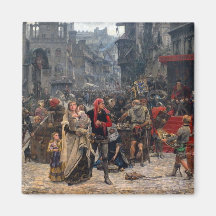 Valdemar Atterdag holding Visby to ransom, 1361 Fridge Magnets