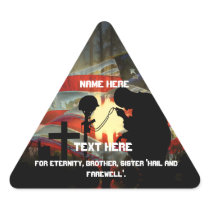 Vale of Tears Remembrance Triangle Stickers