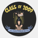 Valedictobermann Round Stickers