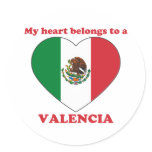 Valencia Round Stickers