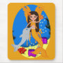 Valencia the Orange Merfaery and Dolphin Mousepad