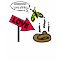Valentine 09 t-shirt love stinks