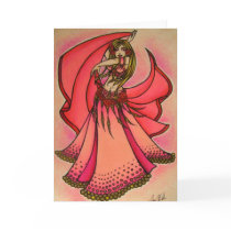 Valentine Belly Dancer Greeting Card