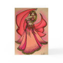 Valentine Belly Dancer Greeting Card