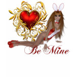Valentine Bunny Girl T Shirt