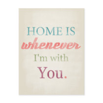 Valentine Card, Love Quote, Retro Postcards