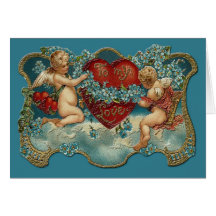 Valentine Cherubs Valentine Greeting Card