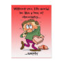 Valentine chocolate postcard