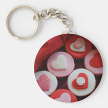 Valentine Cupcakes Keychains