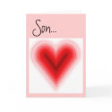 Valentine for Son Greeting Card