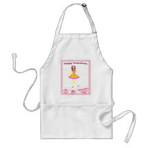 Valentine Girl Apron