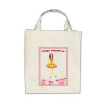 Valentine Girl Canvas Bags