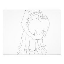 Valentine Girl Custom Invitation