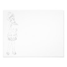 Valentine Girl Personalized Announcements