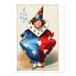Valentine Harlequin Post Card
