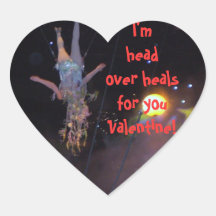 VALENTINE HEAD OVER HEALS stickers